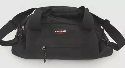 Eastpak Duffle Bag Medium Black Carry Handles Adjustable Strap Zip Used# F1 • £9.99