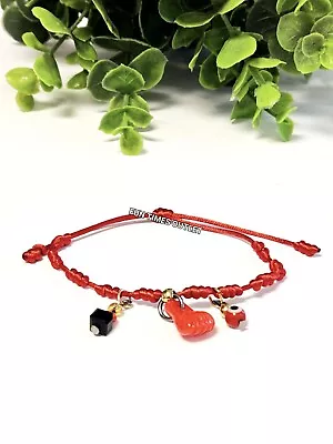 1 Pc Evil Eye Red String Protection Bracelet Pulsera Roja Mal De Ojo Proteccion • $9.99