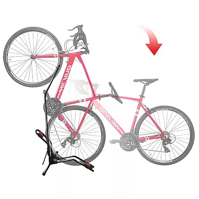 Vertical Bicycle Stand Fits 20''-27.5'' MT/700C Road Bike Rack Storage Garage • $49.99