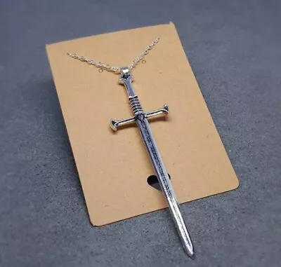 Sword Necklace Dagger Necklace Sword Choker Gothic Jewellery UK Seller • $4.99