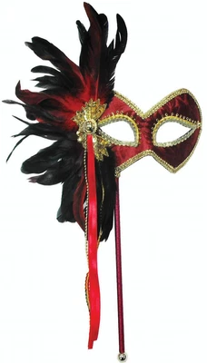 £13.49 • Buy Women Fancy Dress Masquerade Ball Party Adults Feather Face Eye Mask On Stick UK