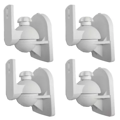 4 Pack Lot White Wall Speaker Mount For Klipsch Onkyo Sony Pyle LG RCA Bose Cube • $20.95