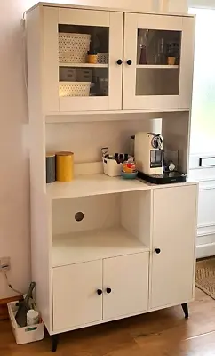 Tall Kitchen Cupboard Storage Cabinet Larder Pantry Freestanding Modern Unit • £158.80