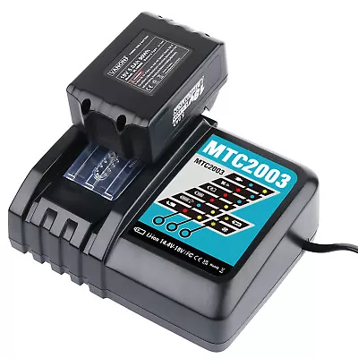 Rapid Battery Charger For Makita BL1860 BL1850 BL1830 7.2V-18V 3A DC18RC Uk Plug • £18.49