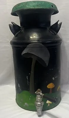Antique Metal Milk Dairy Jug Container Can Painted Buhl Detroit 20 Qt Embassy • $161
