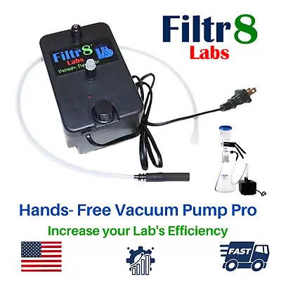 Fast Hands-Free Vacuum Filtration Pump Pro | Great For Small Labs | Filtr8 • $79.99