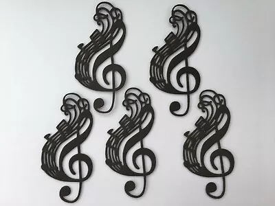 Music Notes Die Cuts Card Toppers Embellishments Scrapbooking Crafts • £2.25