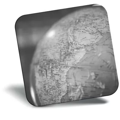 Awesome Fridge Magnet Bw - Globe Sphere Earth Planet Map  #42955 • £4.99