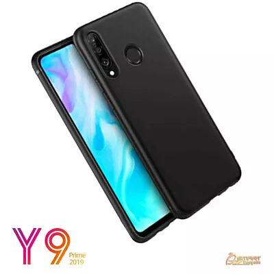 Black TPU Gel Jelly Rubber Soft Skin Case Cover For Huawei Y9 Prime 2019 • $4.99