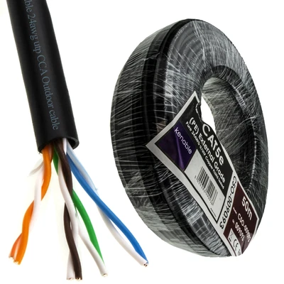 £11.48 • Buy External CAT5e CCA Outdoor Use Ethernet Network Cable Reel UTP  50m