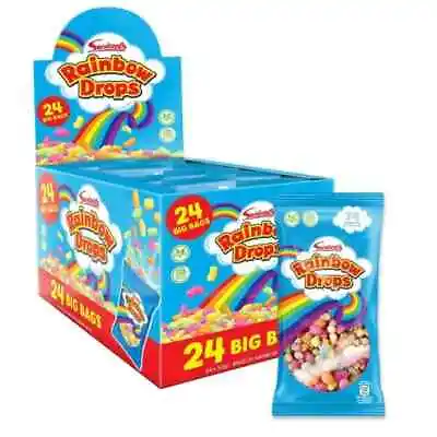 SWIZZELS Rainbow Drops Mega Bags (Pack Of 24 X 32g) • £20