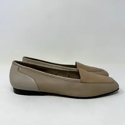 Enzo Angiolini Liberty Flats Casual Shoes Tan Leather Slip On Loafers 8M • $28.80