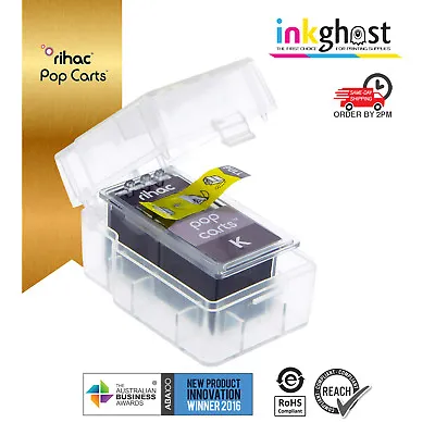 Rihac Black PG510 Pop Carts For Canon Cartridges MP250 MP270 MP280 MP480 MP490 • $18