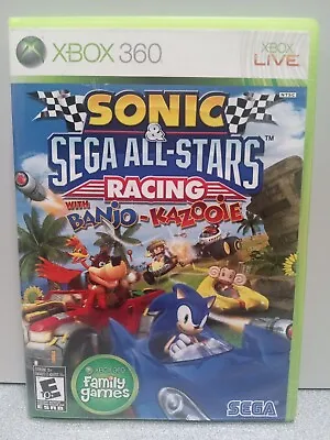 SONIC & SEGA ALL-STARS RACING With BANJO-KAZOOIE (Xbox 360 2010) CIB • $8.19