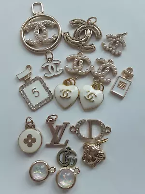 LV Dior Gucci Versace  Zipper Pull  Pendant Lot Of 17 Mix • $179