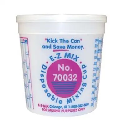 E-Z Mix 70032 Disposable 1 Quart Mixing Cups - 100 • $75.08