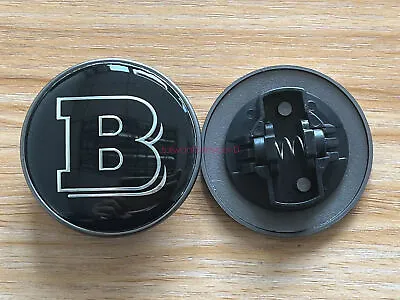 BRABUS Bonnet Flat Star Badge For Mercedes Benz A B C E S SLK Class 57mm • $28.99