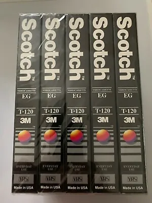 Lot Of 4 Scotch  Supercolor Video Cassette T-120 6 Hours VHS Blank Sealed New • $14.99