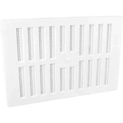 White Plastic Adjustable Internal Room Wall Air Vent Grille Cover 280x190x6mm • £12.48