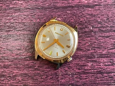 Vintage 1975 Bulova Accutron Tuning Fork 218 Watch Runs Mens • $149.95