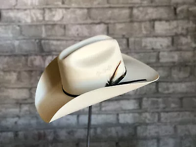 Rockmount Mens White Straw Vented Cowboy Hat • $45.99