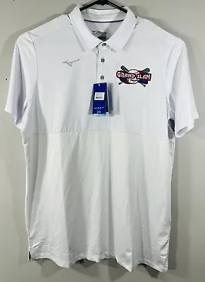 Mizuno Performance Grand Slam Sports Tournament White Polo Shirts Men’s Size XL • $11.92