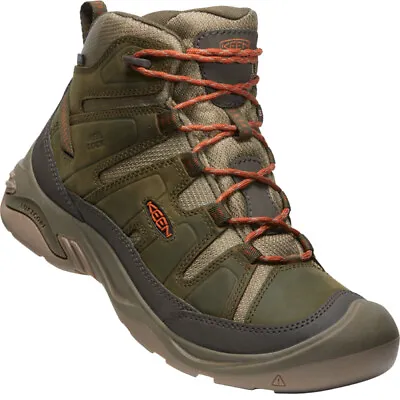 Keen Men's Circadia Mid Waterproof Hiking Boots - Leather - Brand New W/ Box • $99.99