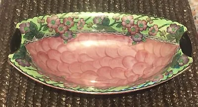 Maling Lustre Ware May Bloom 8.5” Oval Dish Basket Bowl. BEAUTIFUL CONDITION • £10.75