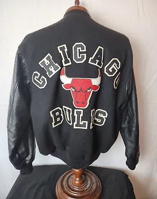 🔥🚨Vintage Chalk Line XL Chicago Bulls Wool Varsity Jacket EUC Rare! 90s • $599.99