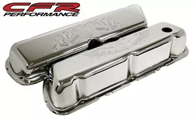 1986-95 Ford 302 5.0l Fox-body Mustang Steel Valve Covers - V8 Logo • $45