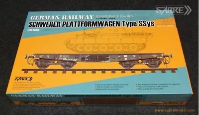 SABRE 35A02 1/35 German Railway Schwerer Plattformwagen Type SSys • $49.01