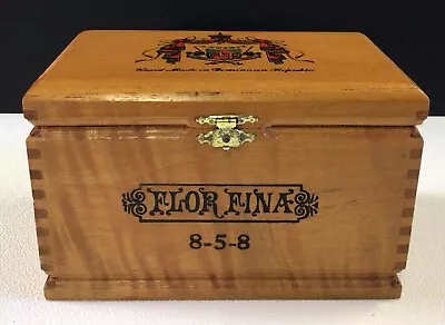 A-Fuente Flor Fina 8-5-8 Wooden Cigar Box Empty - 6.75  X 4.25  X 4.25  • $8