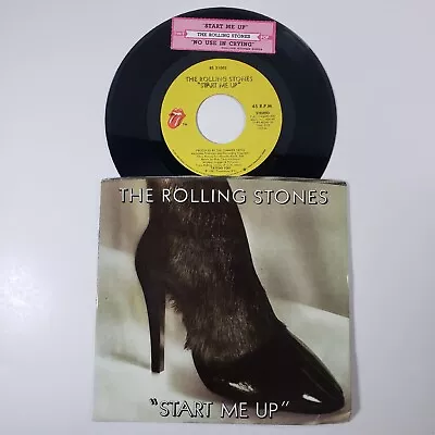 The Rolling Stones  Start Me Up  45 Vg+ Tested Jukebox Title Strip Picture  • $14.81