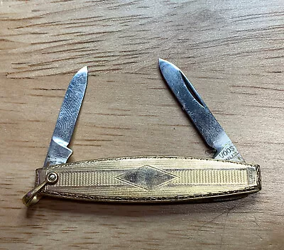 Antique Voos Usa Hayward Gold Pocket Knife Vintage Knives • $39.99