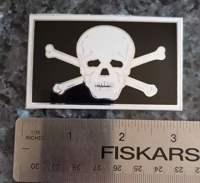 VINTAGE STICKERS SKULL CROSS BONES CAR WINDOW BUMPER STICKER Weatherproof 80s • $12.98