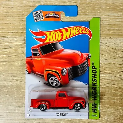 52 Chevy Pickup Truck Red 2015 Then & Now HW Workshop Long Card • $12.95