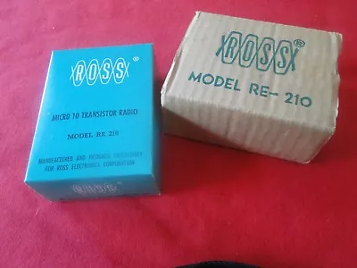 Vintage Ross 10 Transistor Model RE-210 Hong Kong Micro Radio • $150