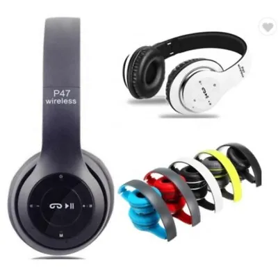 £7.99 • Buy Wireless Bluetooth Headphones With Noise Cancelling Over-Ear Earphones 5.1 UK