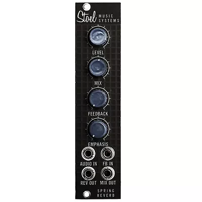 Spring Reverb Eurorack Modular Synth Dark Mode (Black) Stoel Music System • $135