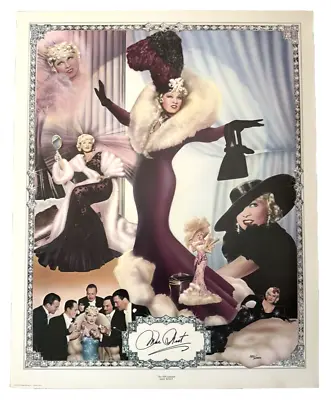 Vintage 1978 THE SIN-SATIONAL MAE WEST Personally SIGNED Art Poster COA 583/2000 • $150