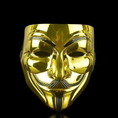Anonymous Mask V For Vendetta Costume Halloween Guy Fawkes Party Accessories BK • £5.18