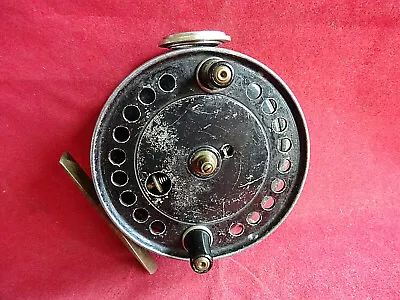 A GOOD 3 1/2  J W YOUNG TRADE PATTERN 10a CENTREPIN REEL RARE PRESENTATION REEL • £149.99