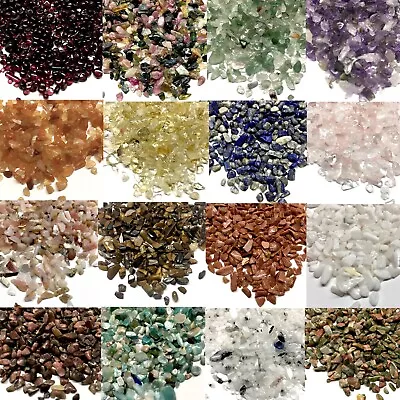 25g Gemstone Chips Semi Precious Crystal Tiny Nuggets 2mm-6mm • £3.39