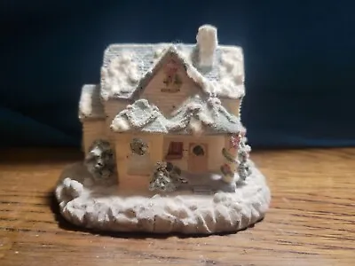 Vintage K's Collection Christmas House 3  T X 4  W Glitter All Over Fuzzy • $2.95