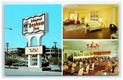 Nashville Tennessee Admiral Benbow Inn Postcard Murfreesboro Rd    Pc36 • $6