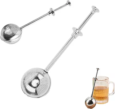 3 Pcs Tea Infuser Filter For Loose TeaReusable Long Handle Tea Ball Stainless S • $15.85