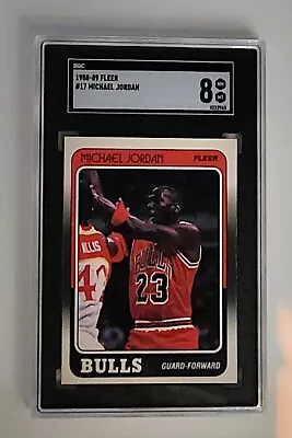 1988-89 Fleer Michael Jordan #17 SGC 8 NM-MT • $99