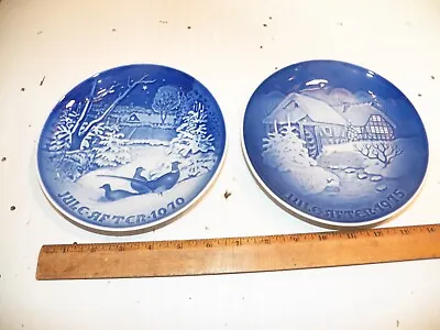 1970 & 1975 BING & GRONDAHL B&G COPENHAGEN Christmas Plates • $12.99
