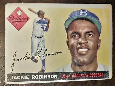 1955 Topps Jackie Robinson #50 Vintage Rare 🔥⭐️⚾️  Very Good Condition Vintage • $399.95