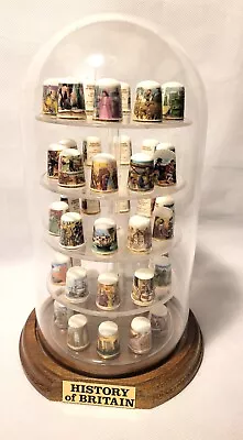 £69.99 • Buy History Of Britain Full Set 50 Thimble Collection With Display Case